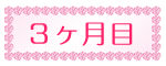 3ヶ月目